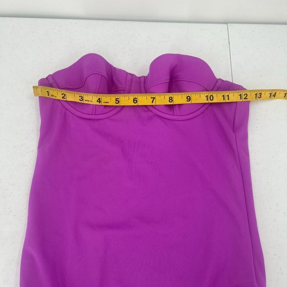 J. Crew Women Size 0 Long Purple Balconette One Piece Swimsuit - Picture 6 of 9